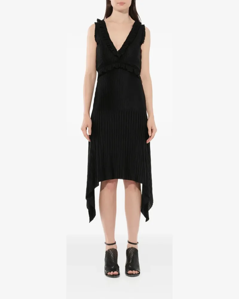 Givenchy Ärmelloses Kleid mit Rüschen - Schwarz Schwarz