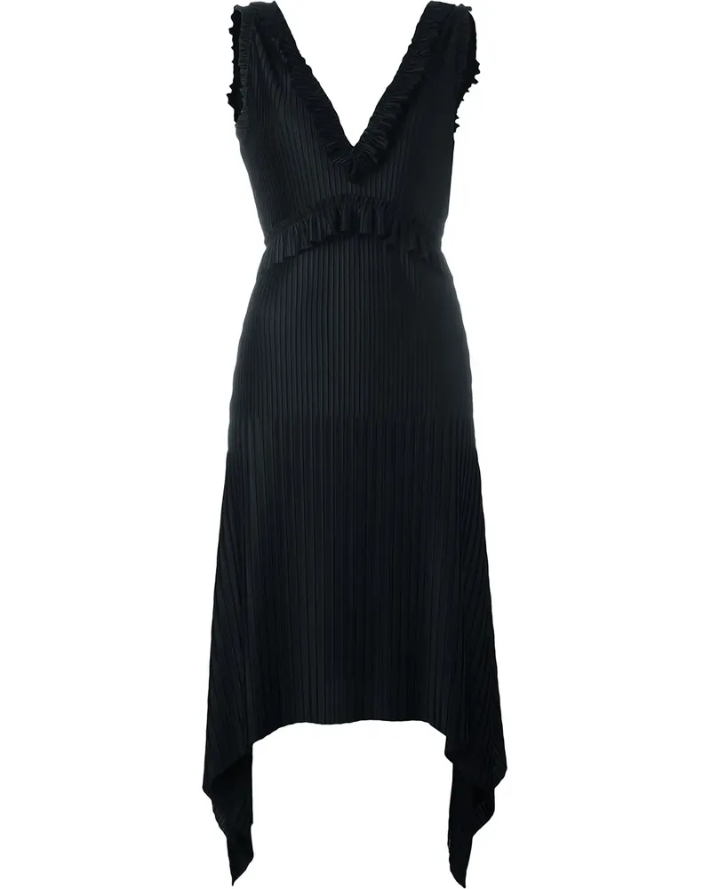Givenchy Ärmelloses Kleid mit Rüschen - Schwarz Schwarz