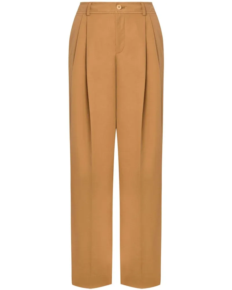 Moschino Klassische Bundfaltenhose - Braun Braun