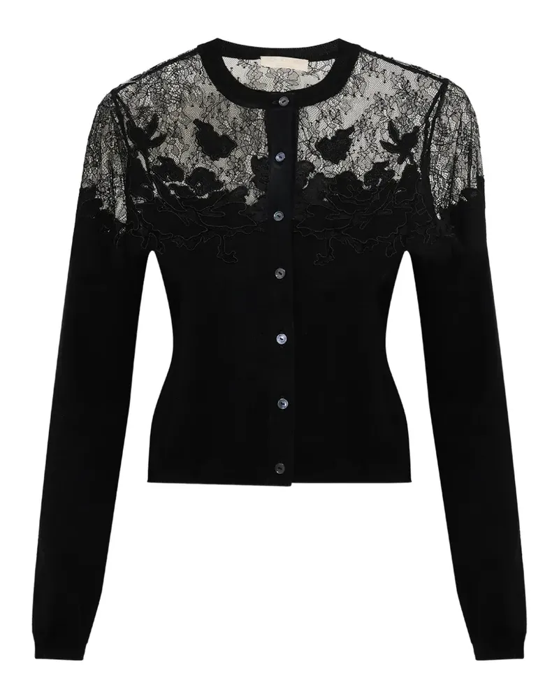 Ulla Johnson Talia lace-panelled cardigan - Schwarz Schwarz