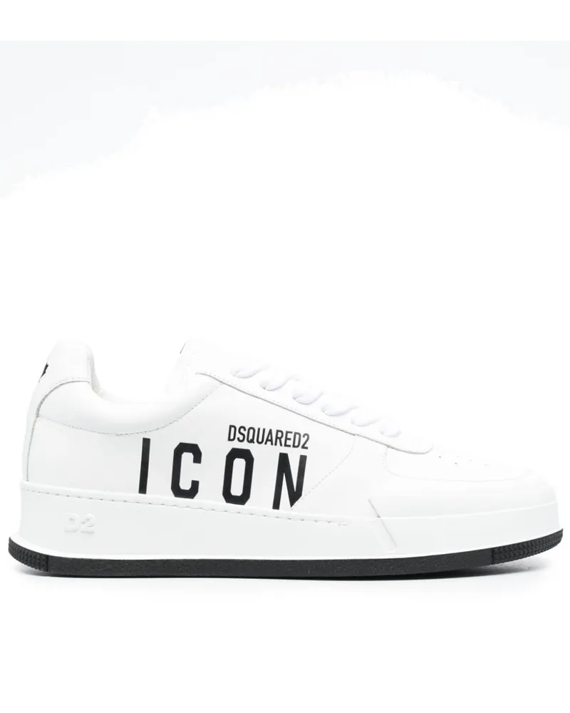 Dsquared2 Icon Sneakers mit Schnürung Weiß