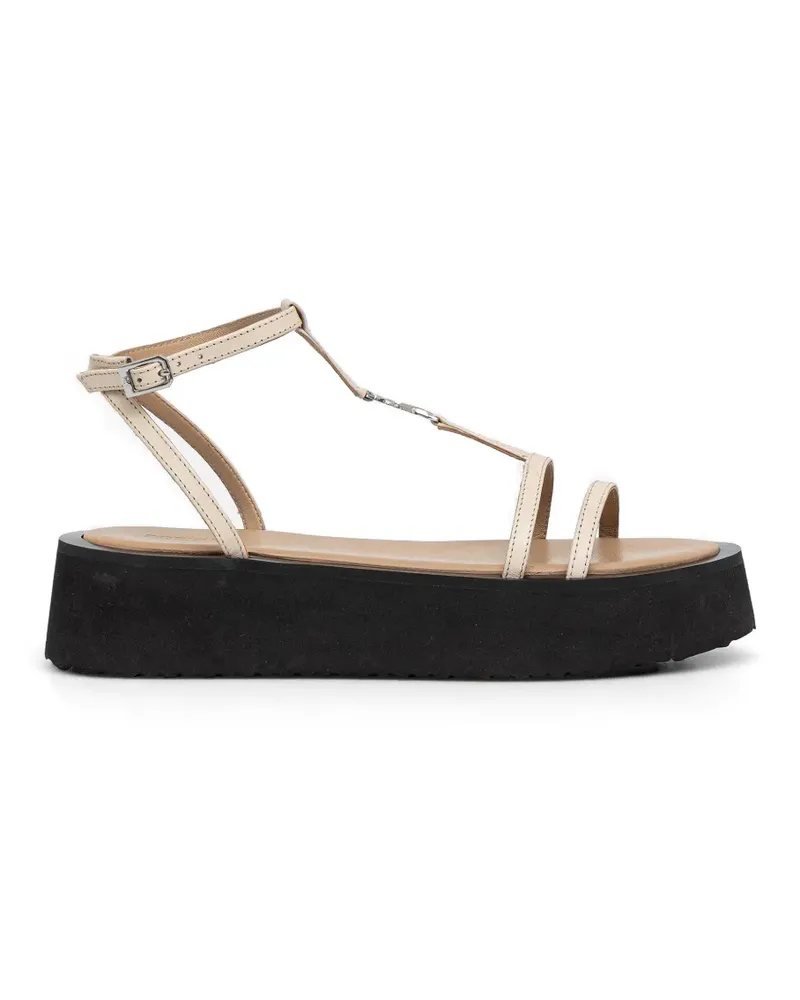 Patrizia Pepe Fly-detail platform sandals - Nude Nude