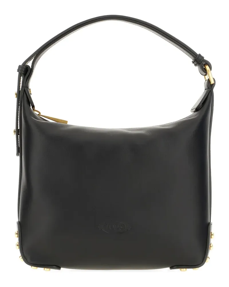TOD'S metal-stud leather tote bag - Schwarz Schwarz