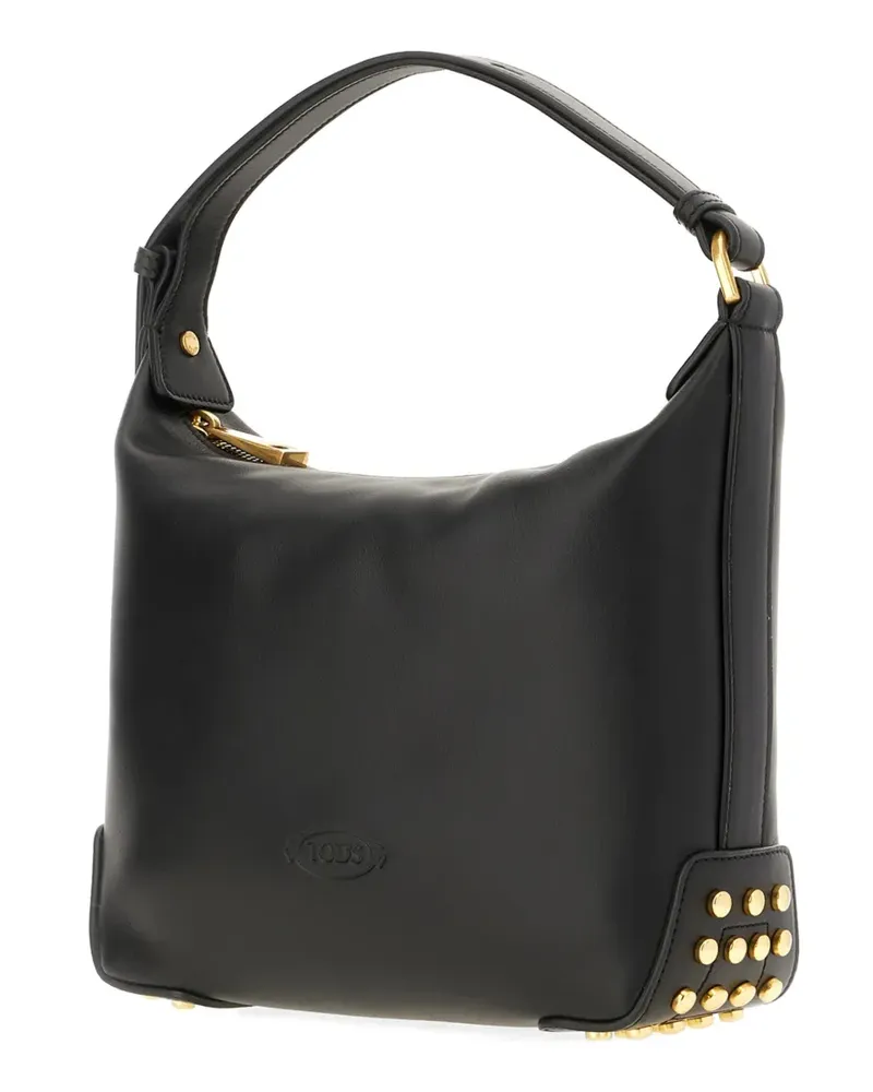 TOD'S metal-stud leather tote bag - Schwarz Schwarz