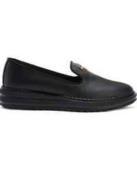 Giuseppe Zanotti Loafer mit Logo Schwarz