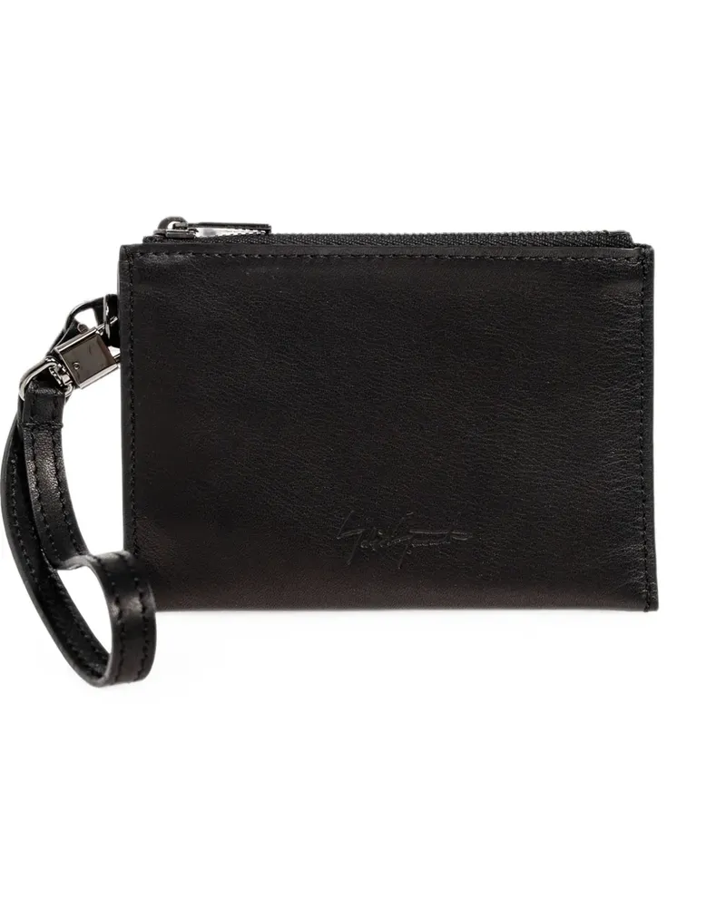 Yohji Yamamoto Portemonnaie mit Logo-Prägung - Schwarz Schwarz