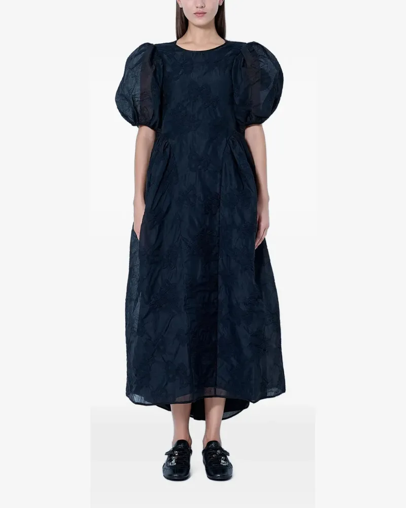 Cecilie Bahnsen Ulani puff-sleeve midi dress - Schwarz Schwarz