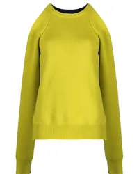 Monse Pullover mit semi-transparenten Ärmeln Grün