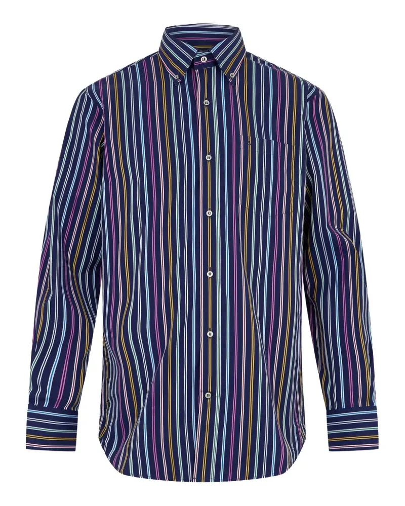 Paul & Shark striped long-sleeve shirt - Blau Blau