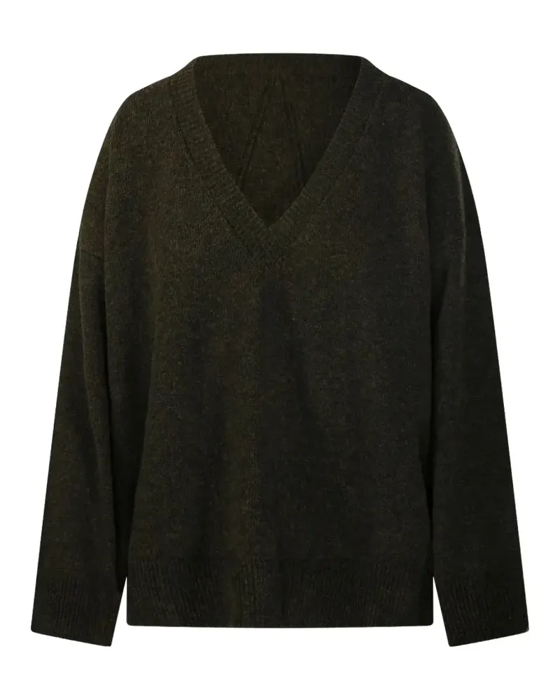 Roberto Collina V-neck knitted sweater - Grün Grün