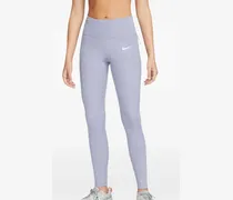 Indigo Haze/Cave Purple Lauf-Leggings mit reflektierendem Print - Violett