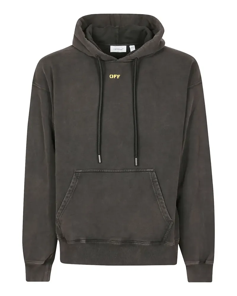 OFF-WHITE Fallen Caravaggio graphic-print hoodie - Grau Grau