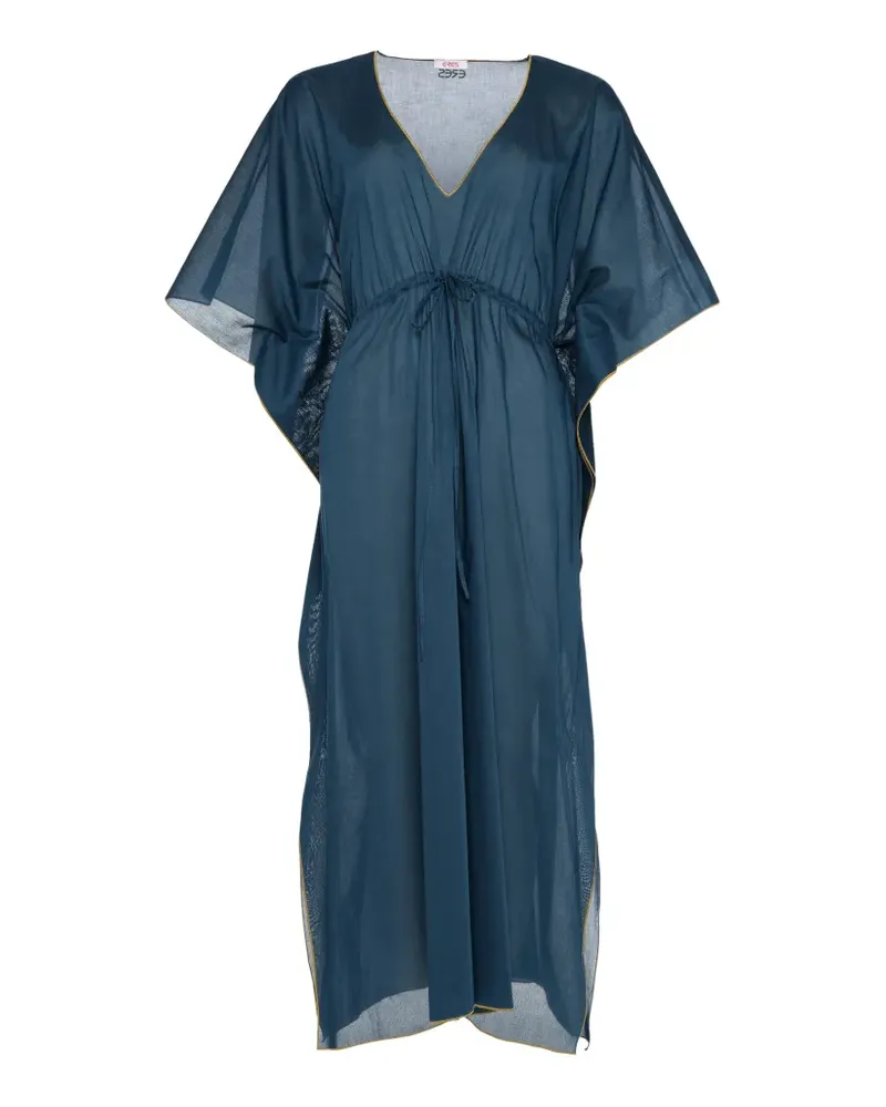 Eres Voilier Maxikleid mit V-Ausschnitt - Blau Blau