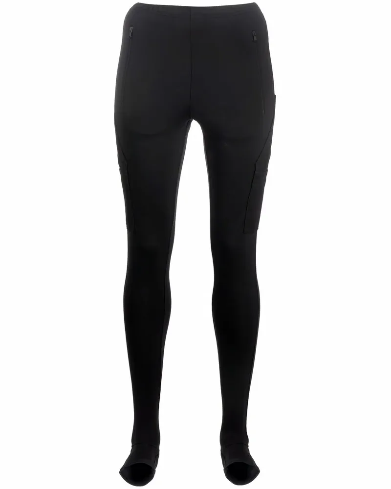 WARDROBE.NYC Leggings mit mehreren Taschen - Schwarz Schwarz