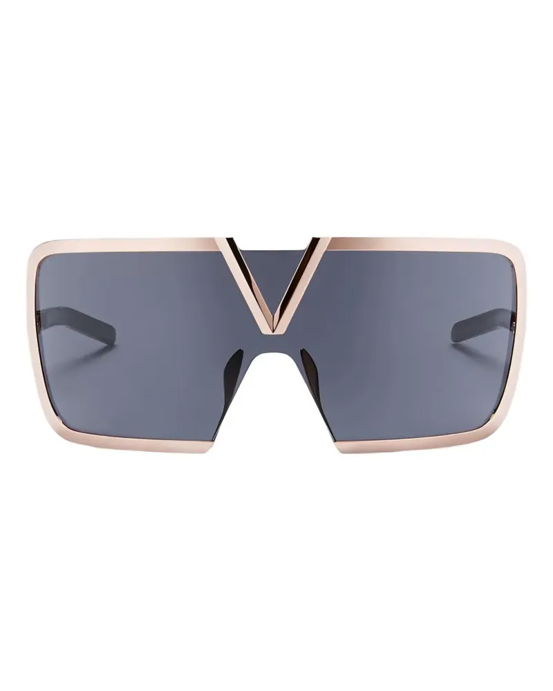 Valentino Garavani oversized- frame sunglasses - Gold Gold