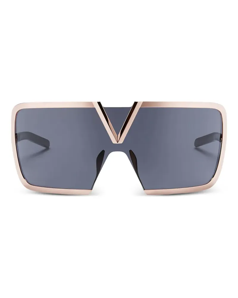 Valentino Garavani oversized- frame sunglasses - Gold Gold