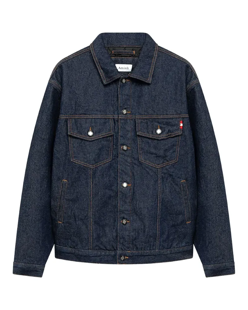 Amish button-up denim jacket - Blau Blau