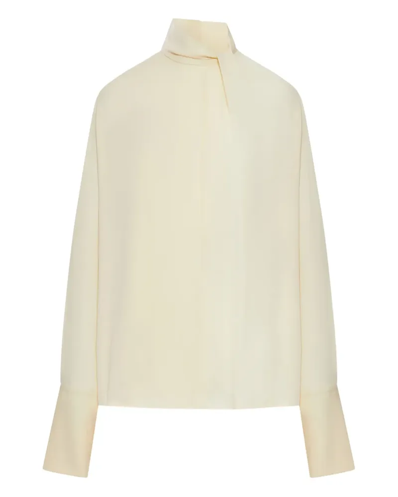 Tom Ford Bluse mit Stehkragen - Nude Nude