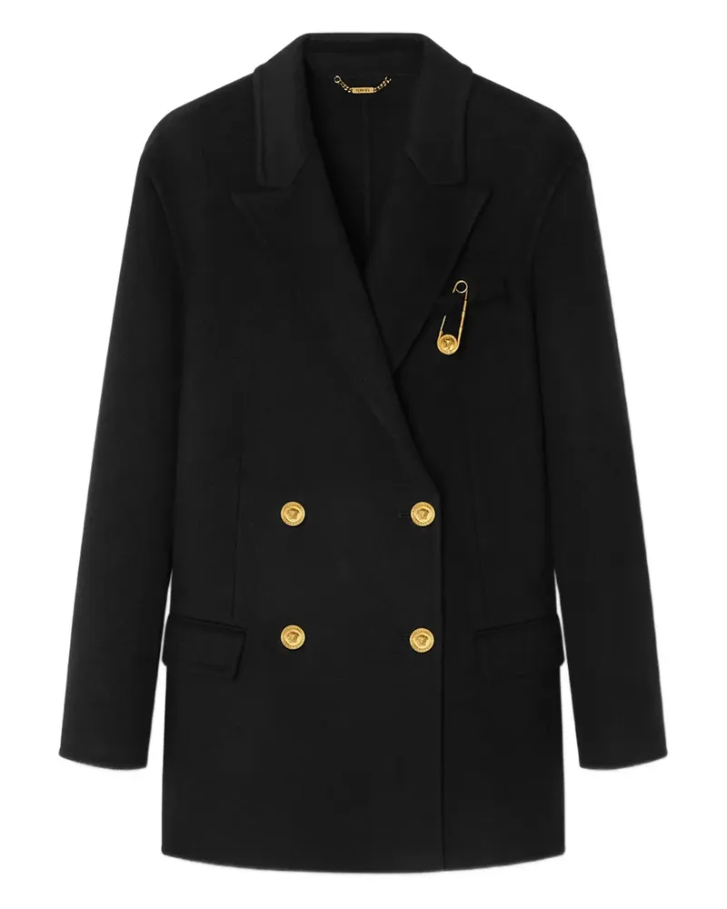 Versace Klassische Cabanjacke - Schwarz Schwarz