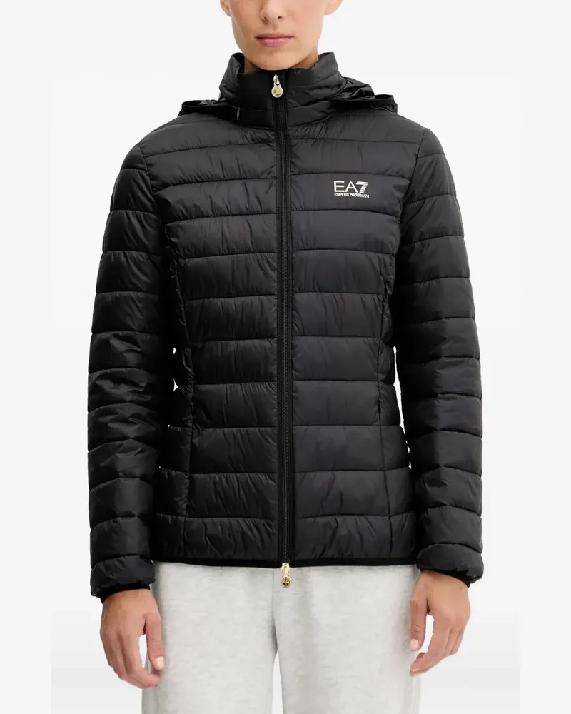 EA7 hooded padded jacket - Schwarz Schwarz