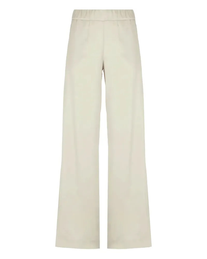 D.EXTERIOR Satinhose mit Stretchbund - Grau Grau