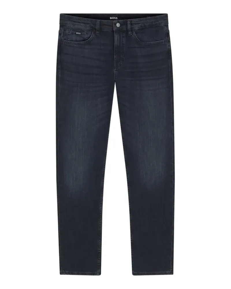 HUGO BOSS Five-Pocket-Jeans mit Logo-Patch - Blau Blau
