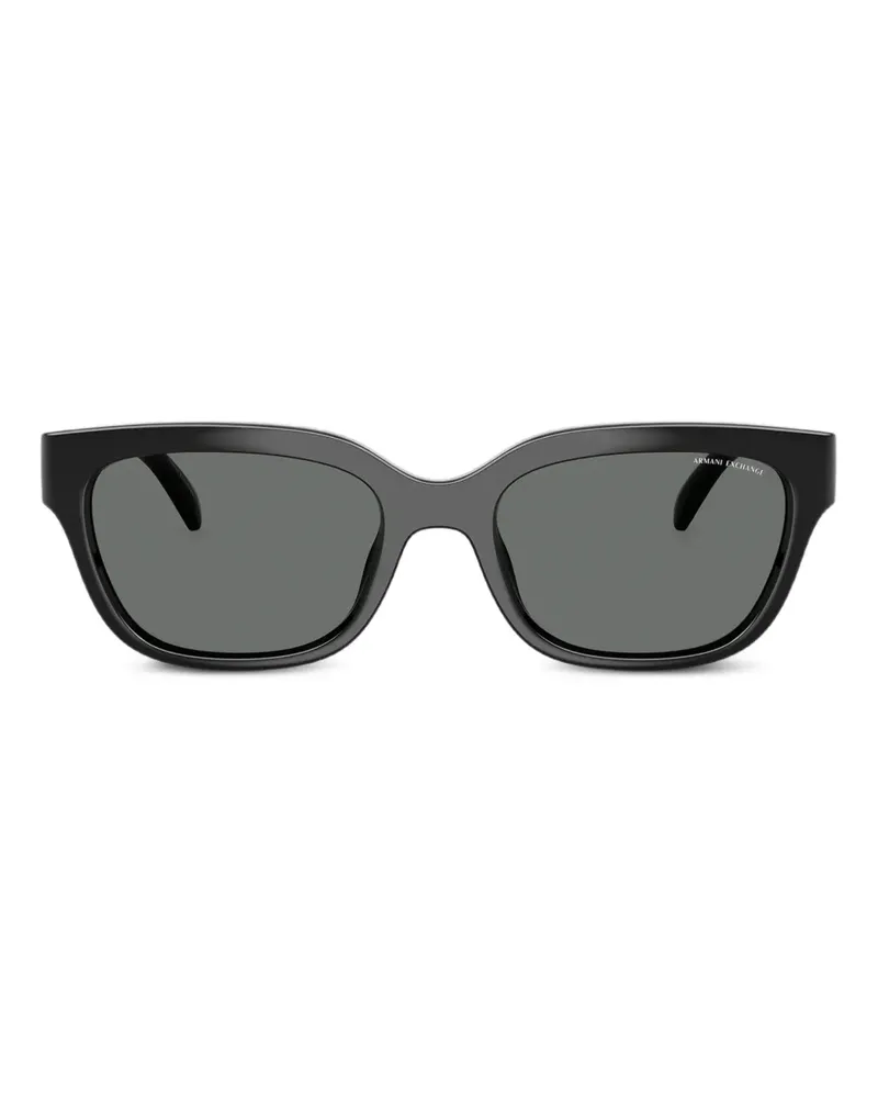 Armani Exchange Sonnenbrille mit eckigem Gestell - Schwarz Schwarz