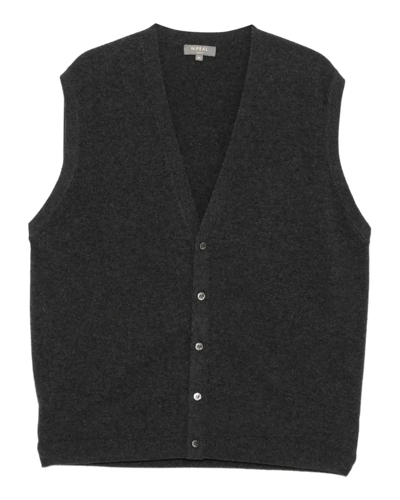 N.Peal Weste aus Kaschmir - Grau Grau