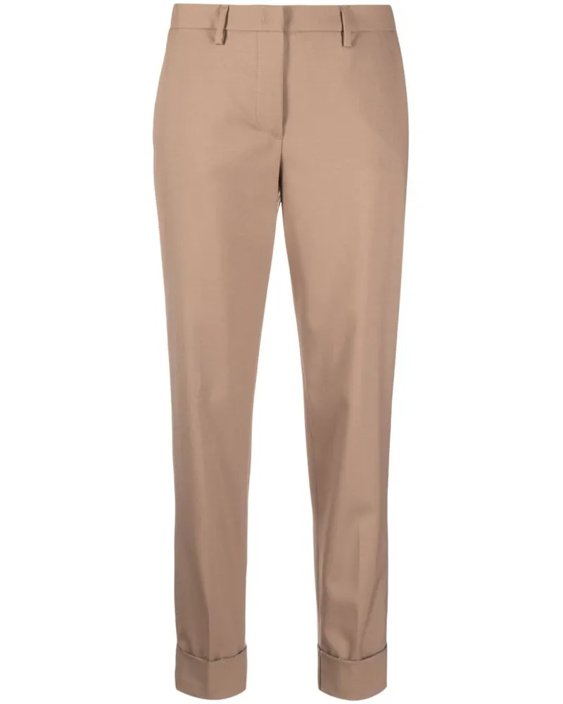 Fabiana Filippi Ausgestellte Cropped-Hose - Braun Braun
