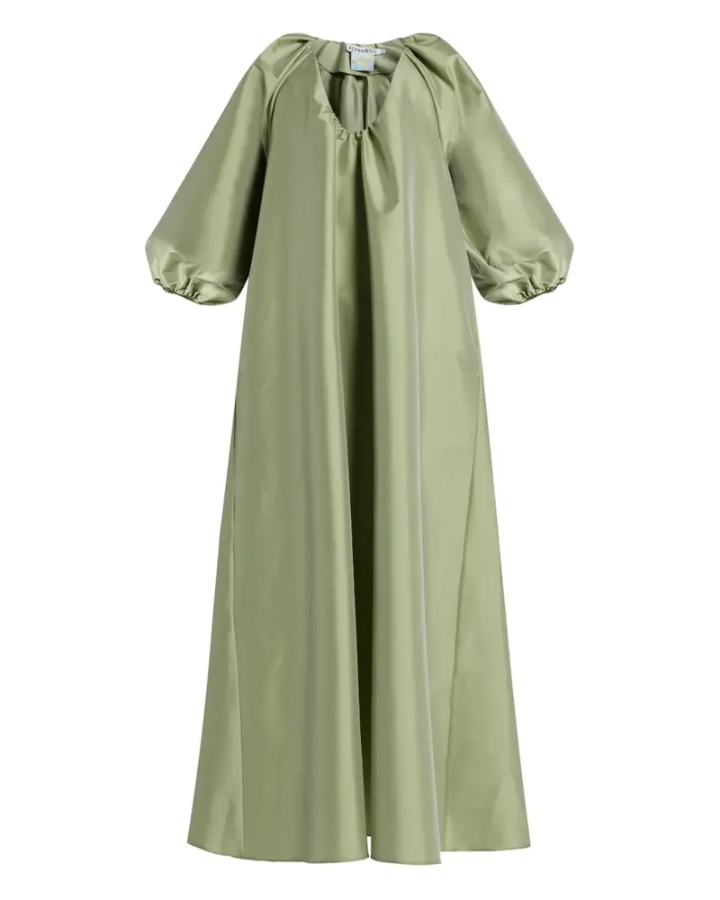 BERNADETTE Kleid mit weiten Ärmeln - Grün Grün
