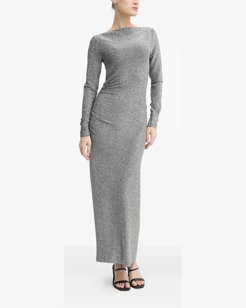 Day Birger et Mikkelsen Langärmeliges Halsey Maxikleid - Grau Grau