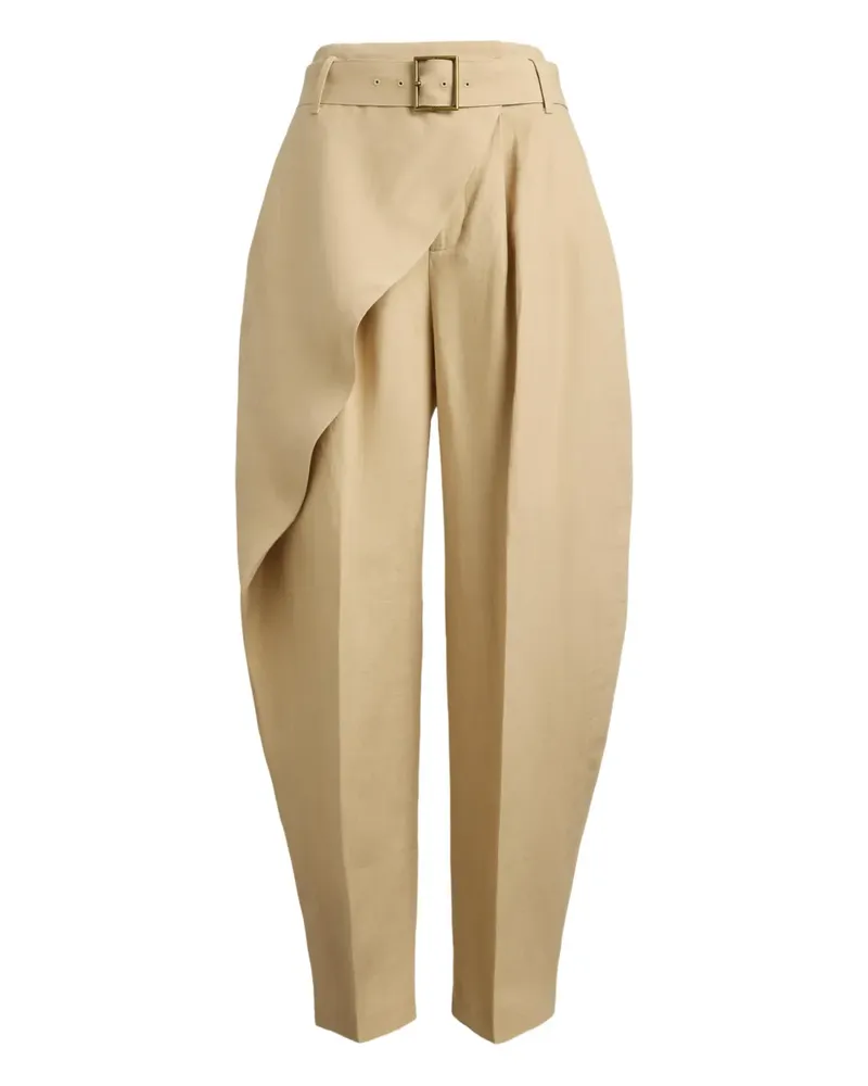 Ralph Lauren Gewickelte Tapered-Hose - Nude Nude