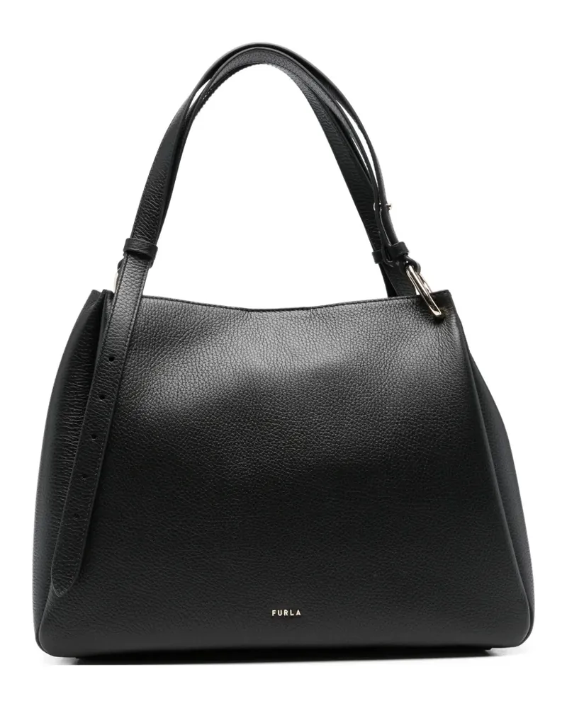 Furla Nuvola grained-leather tote bag - Schwarz Schwarz