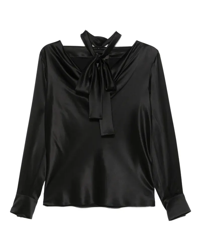 Max Mara draped blouse - Schwarz Schwarz