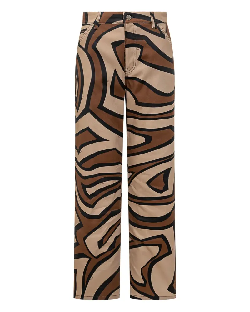 Emilio Pucci Hose mit Print - Nude Nude