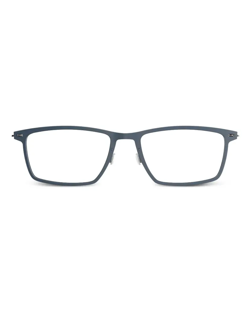 Lindberg N.O.W. 6544 Brille mit eckigem Gestell - Blau Blau