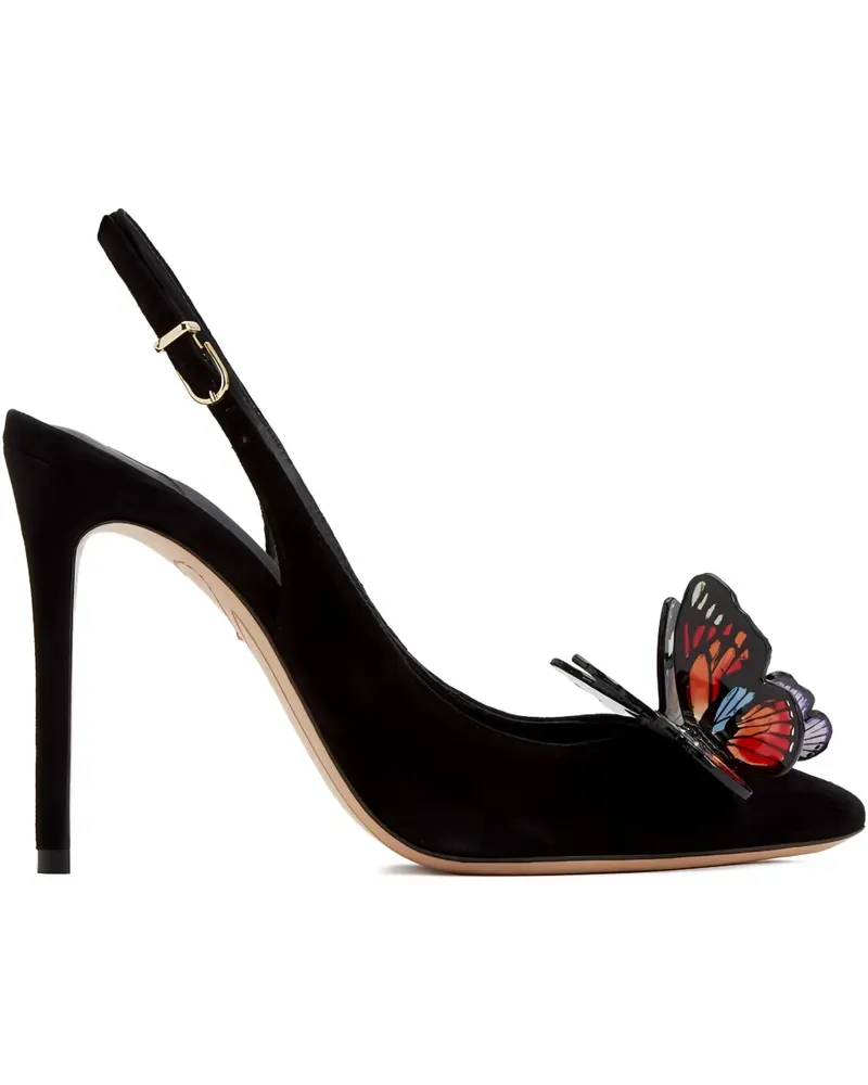 Sophia Webster Slingback-Pumps mit Schmetterling - Schwarz Schwarz