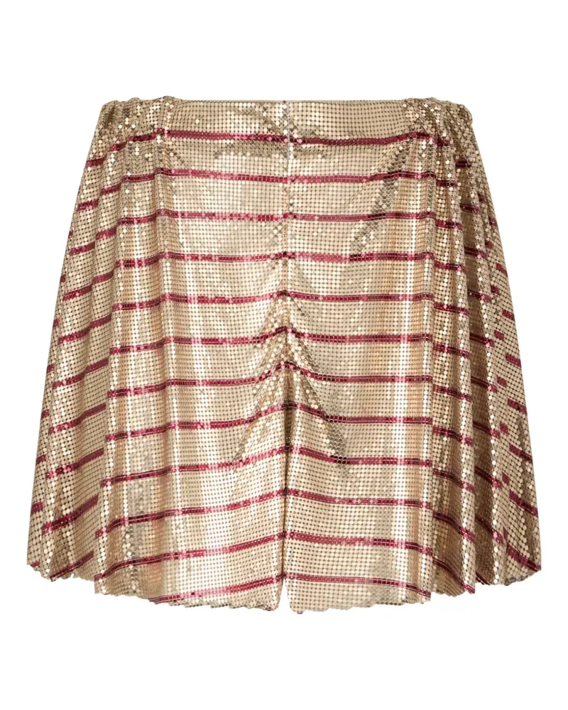 Paco Rabanne striped shorts - Gold Gold
