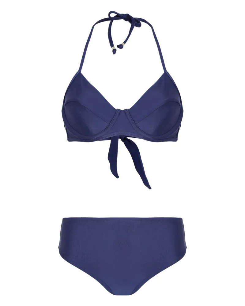 Amir Slama Bikini mit Bügel-Cup - Blau Blau
