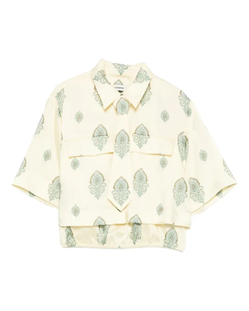 Sandro Hemd mit Paisleymuster - Gelb Gelb