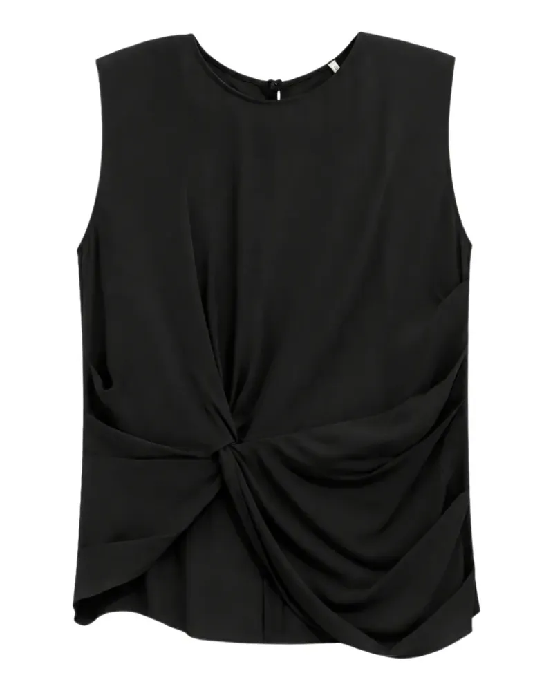 Liviana Conti Aglaia twist-detail sleeveless top - Schwarz Schwarz