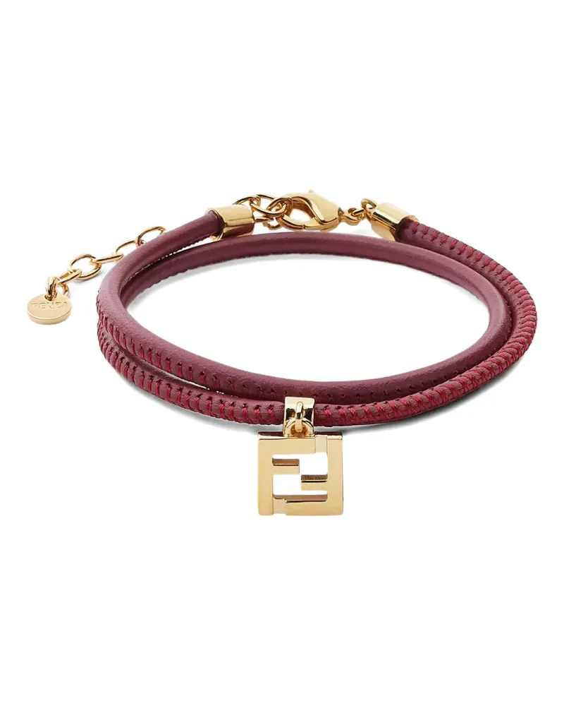 Fendi Forever leather bracelet - Rot Rot