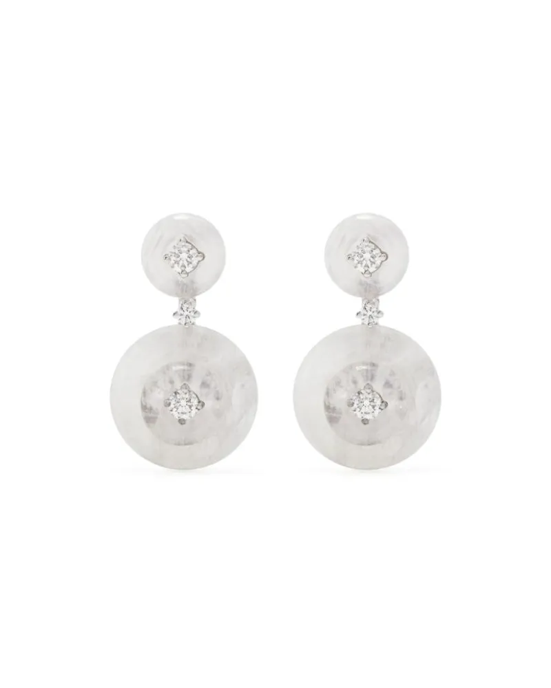 Fernando Jorge 18kt Weißgoldohrstecker mit Diamanten - Silber Silber