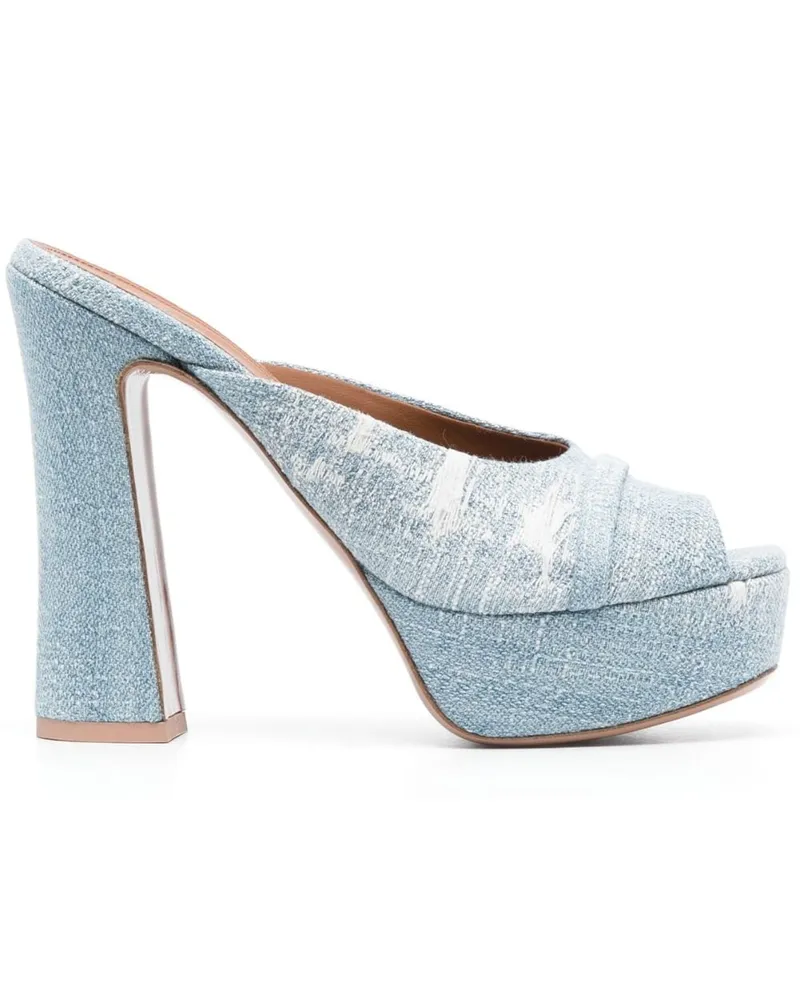 Malone Souliers Mules mit Plateausohle 125mm - Blau Blau