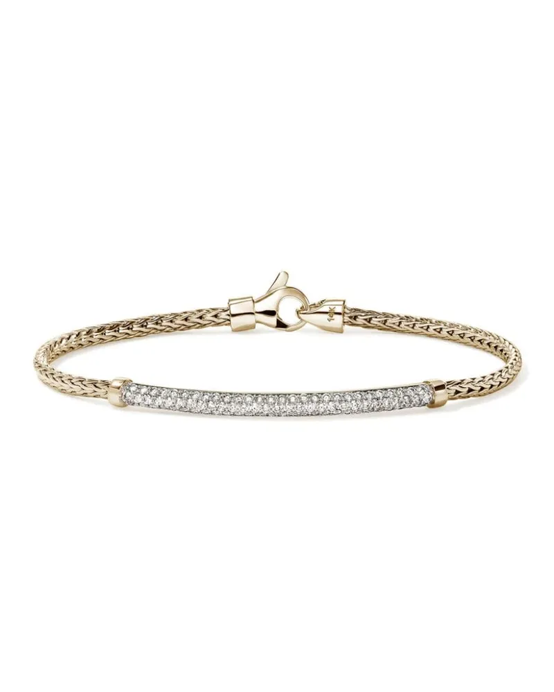 John Hardy 14kt JH Essential Gelbgoldarmband mit Diamanten Gold