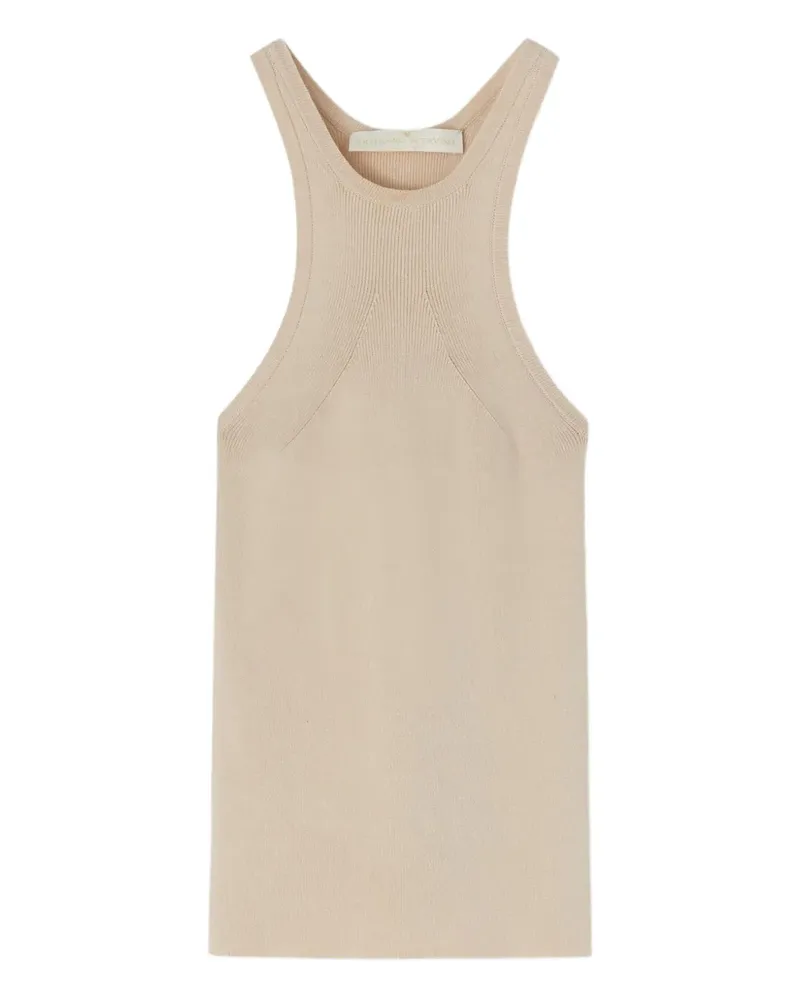 Ermanno Scervino Geripptes Neckholder-Top - Nude Nude