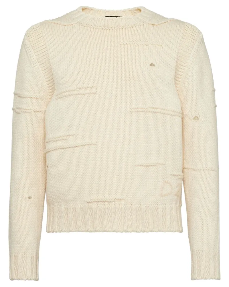 Dsquared2 Pullover mit Logo-Stickerei - Nude Nude