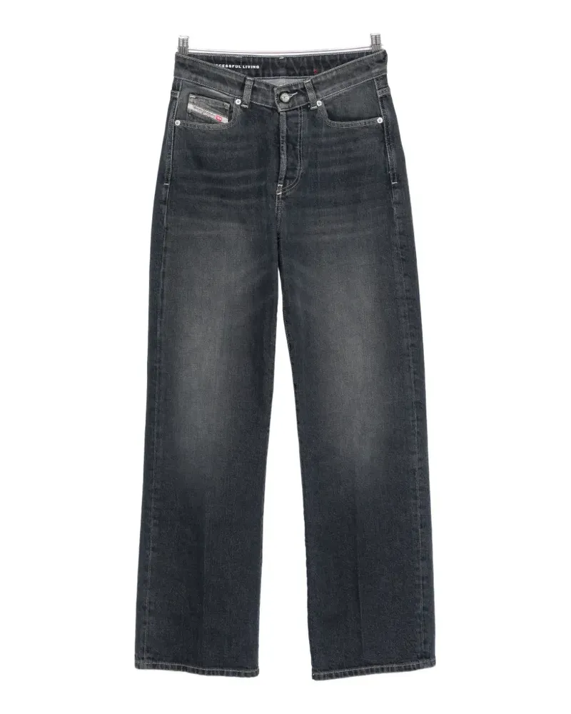 Diesel faded-effect straight-leg jeans - Grau Grau