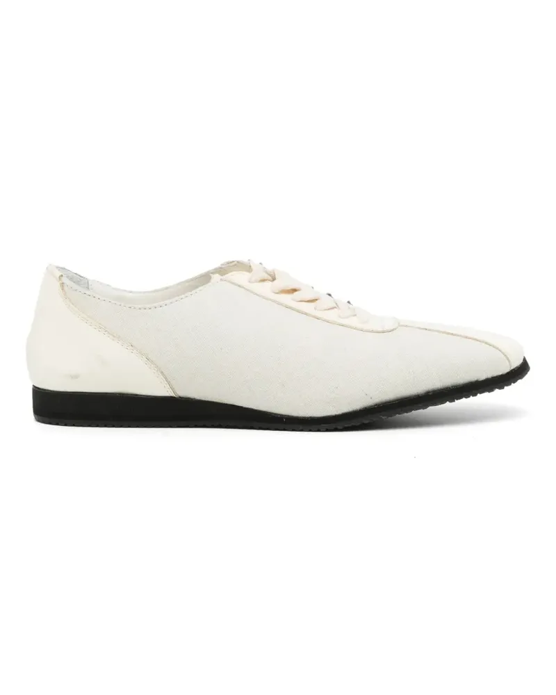 Yohji Yamamoto Asymmetrische Derby-Schuhe - Nude Nude