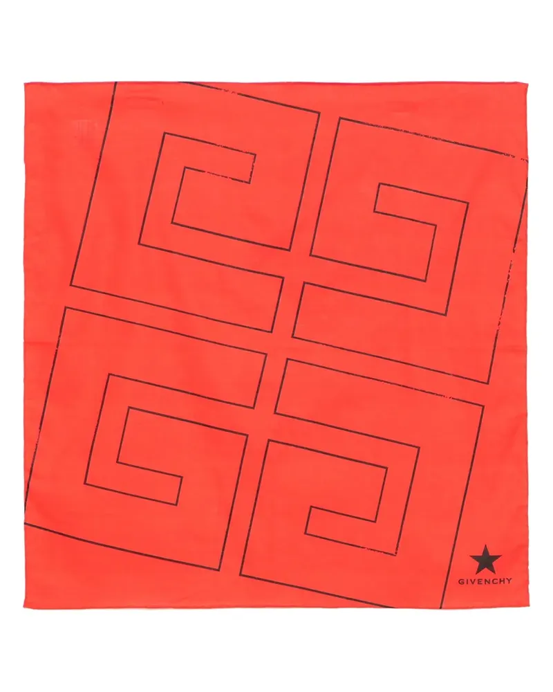 Givenchy Schal mit Logo-Print - Rot Rot